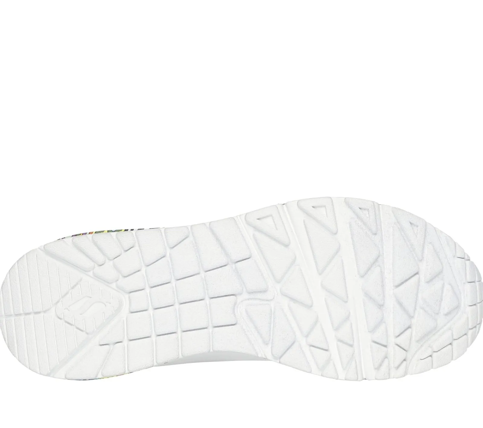 Sapatilhas Casuais-SKECHERS Jen Stark: Uno - Mini Drip BRANCO / MULTICOR