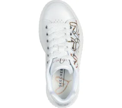 Sapatilhas-SKECHERS JGoldcrown: Hi Ridge BRANCO / DOURADO