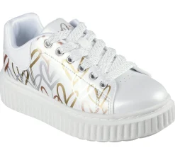 Sapatilhas-SKECHERS JGoldcrown: Hi Ridge BRANCO / DOURADO