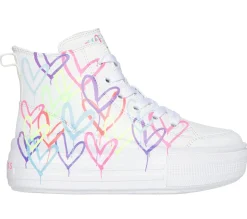 Sapatilhas-SKECHERS JGoldcrown: Hyperlift BRANCO / MULTICOR
