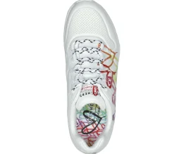 Com Atacadores|Sapatilhas Casuais-SKECHERS JGoldcrown: Uno 2 - Floating Love BRANCO