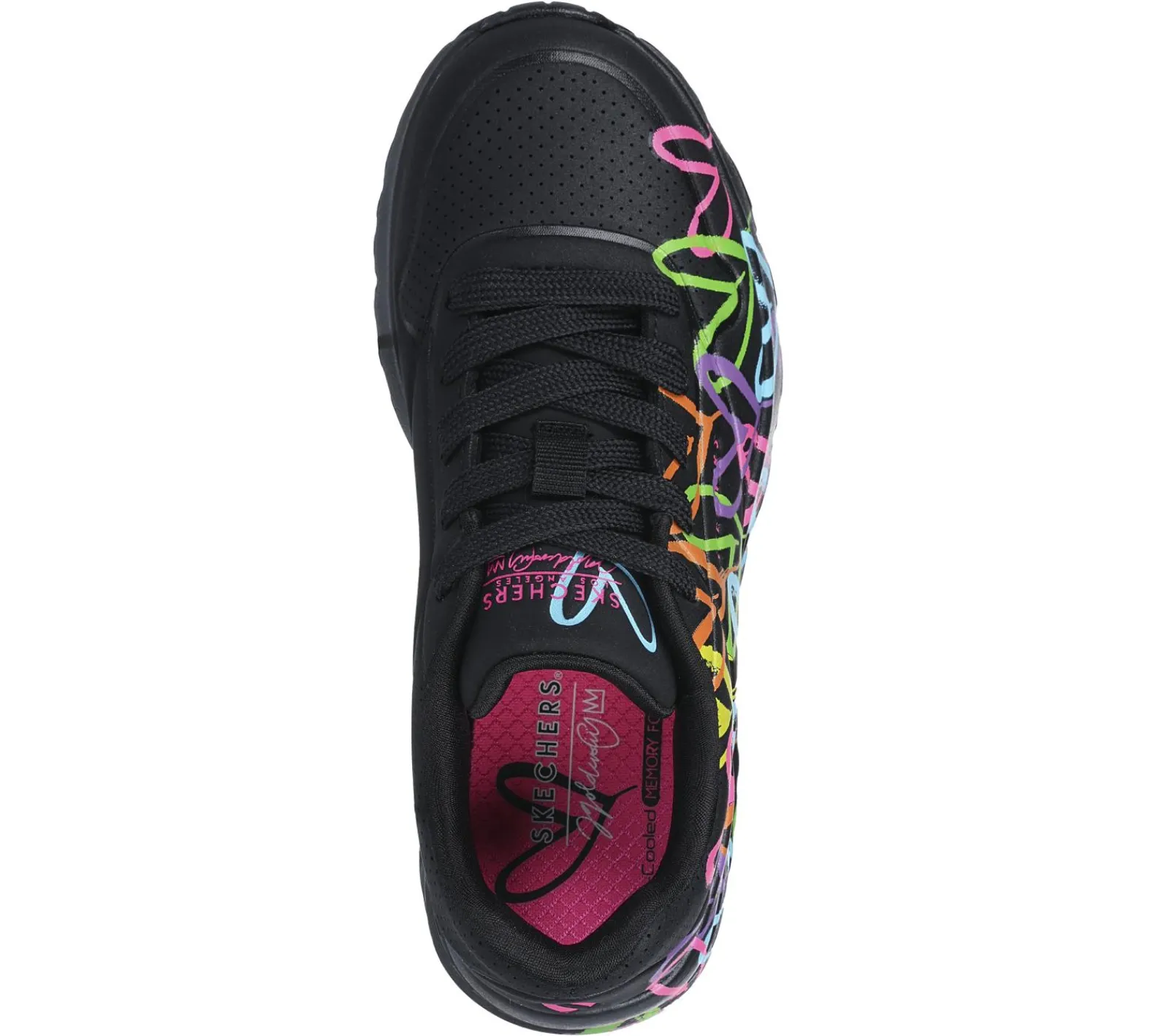 Sapatilhas-SKECHERS JGoldcrown: Uno Lite - Spread The Love PRETO / MULTICOR