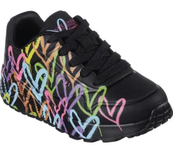 Sapatilhas-SKECHERS JGoldcrown: Uno Lite - Spread The Love PRETO / MULTICOR