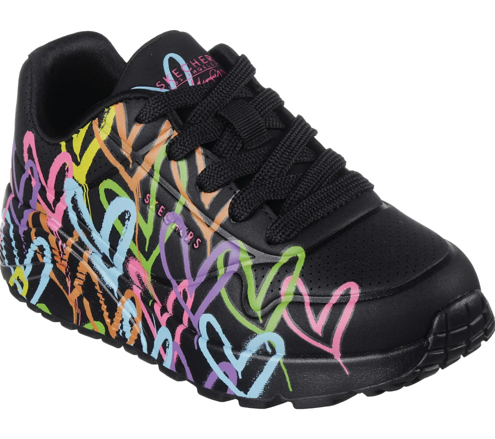 Sapatilhas-SKECHERS JGoldcrown: Uno Lite - Spread The Love PRETO / MULTICOR