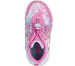 Botas|Calçado Sem Atacadores-SKECHERS Jumpsters - Miss Butterfly Glitz ROSA / TURQUESA
