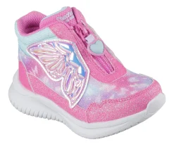 Botas|Calçado Sem Atacadores-SKECHERS Jumpsters - Miss Butterfly Glitz ROSA / TURQUESA