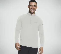 Partes De Cima|Partes De Cima-SKECHERS Kane 1/4 Zip BRANCO / TRIGO
