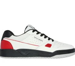 Sapatos Com Atacadores|Sapatilhas Casuais-SKECHERS Koopa Court - Tiebreak BRANCO / PRETO / VERMELHO