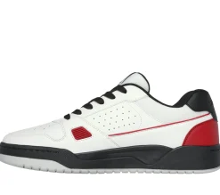 Sapatos Com Atacadores|Sapatilhas Casuais-SKECHERS Koopa Court - Tiebreak BRANCO / PRETO / VERMELHO