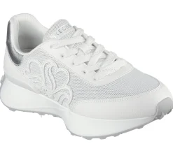 Com Atacadores|Sapatilhas Casuais-SKECHERS Lingo - Glam Central BRANCO