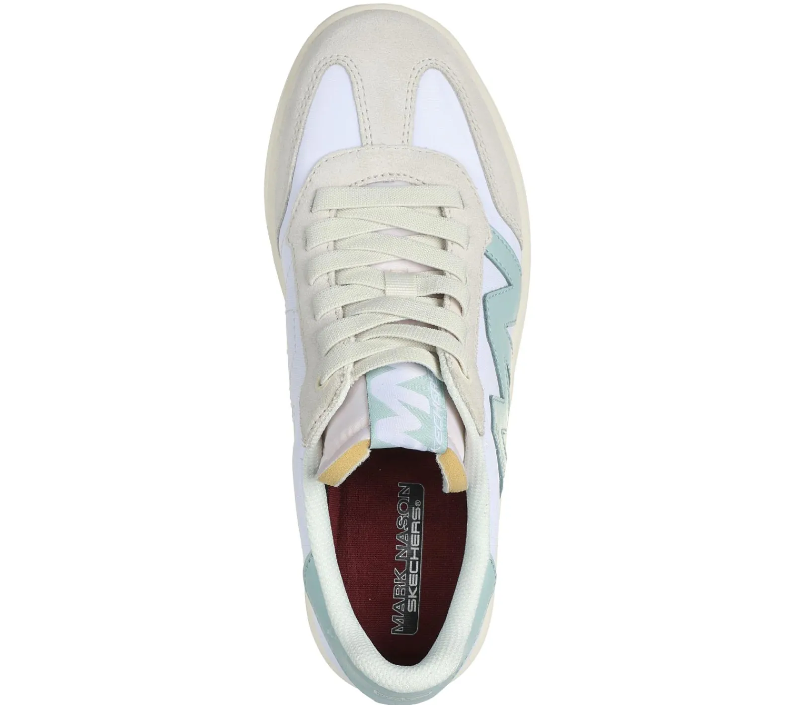 Com Atacadores|Sapatilhas Casuais-SKECHERS Mark Nason: New Wave Cup - The Rally BRANCO / AZUL