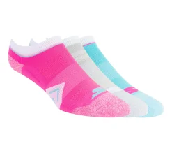 Meias|Acessórios-SKECHERS Marled Cushion Liner Socks - 3 Pack ROSA
