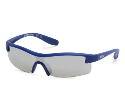 Óculos De Sol|Óculos De Sol-SKECHERS Matte Semi Wrap Sunglasses NAVY