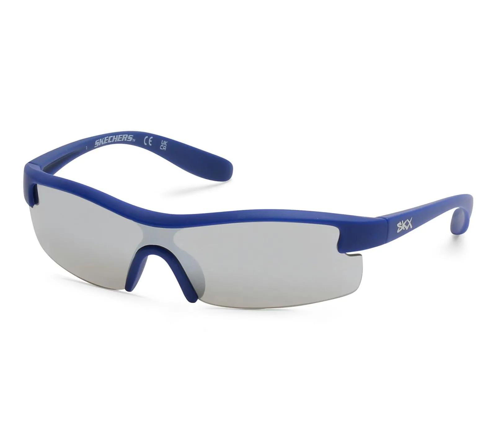 Óculos De Sol|Óculos De Sol-SKECHERS Matte Semi Wrap Sunglasses NAVY
