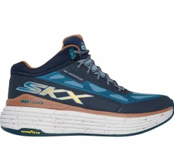 Com Atacadores|Botas-SKECHERS Max Cushioning Suspension - Terrace NAVY / VERDE AZULADO