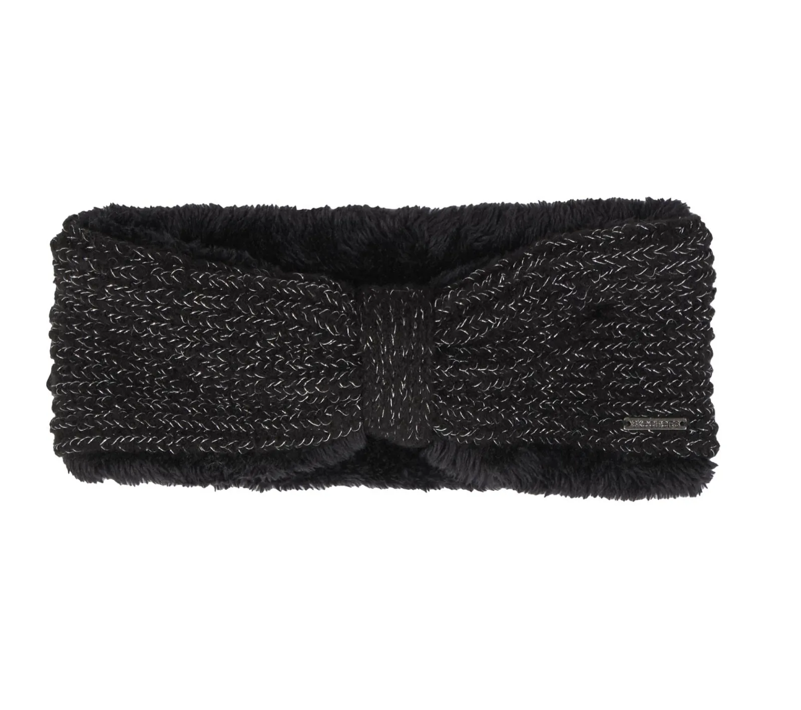 Acessórios Para A Cabeça|Chapéus E Gorros-SKECHERS Metallic Yarn Winter Headwrap PRETO