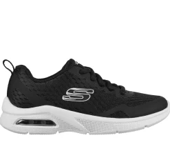 Com Atacadores|Sapatilhas-SKECHERS Microspec Max PRETO