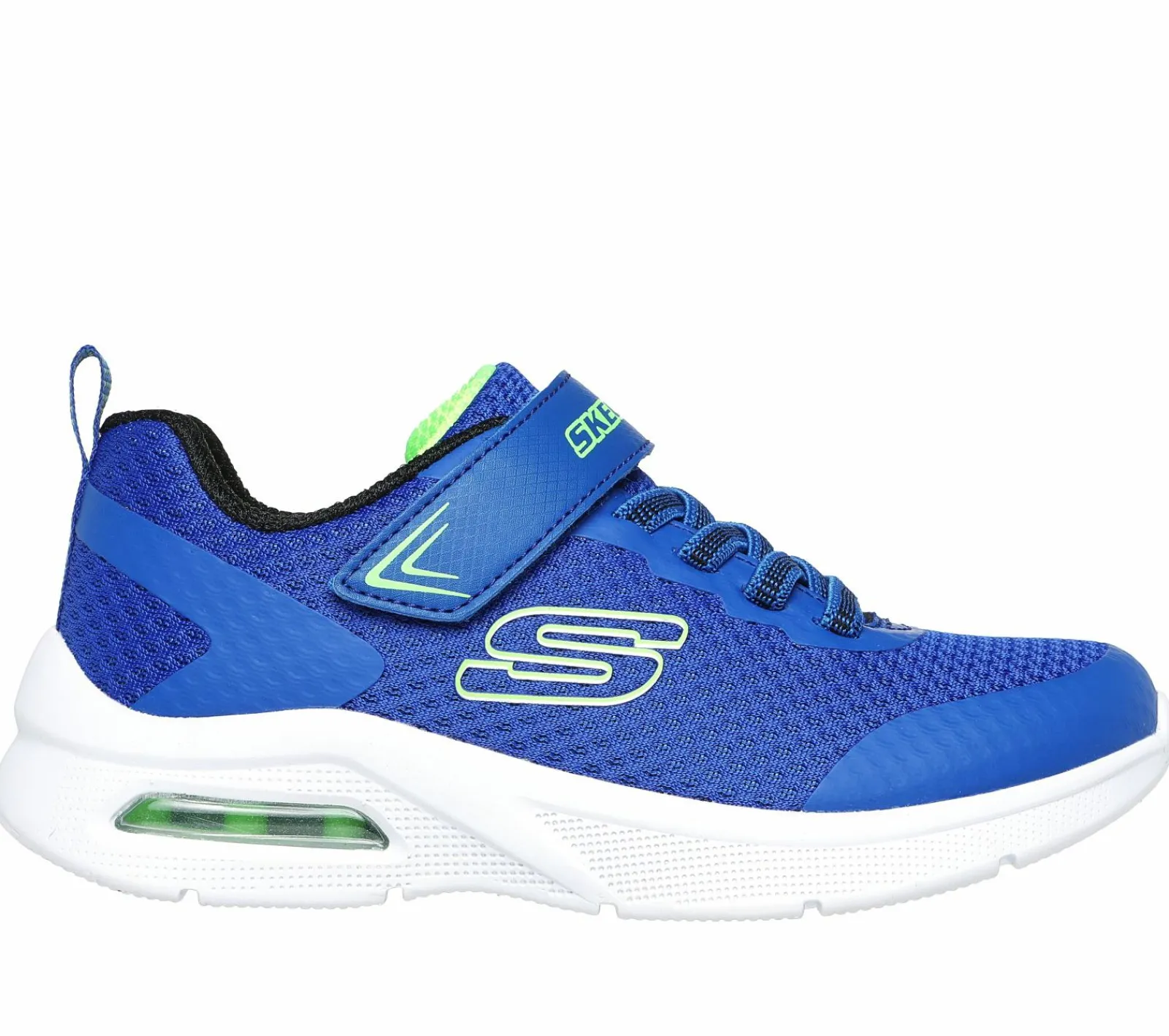 Calçado Sem Atacadores|Sapatilhas-SKECHERS Microspec Max AZUL / LIMA