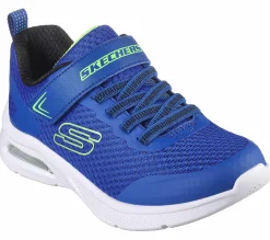 Calçado Sem Atacadores|Sapatilhas-SKECHERS Microspec Max AZUL / LIMA
