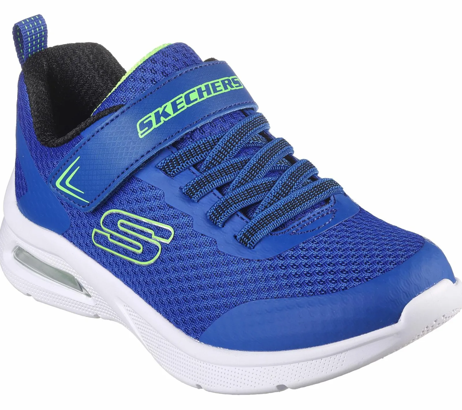 Calçado Sem Atacadores|Sapatilhas-SKECHERS Microspec Max AZUL / LIMA