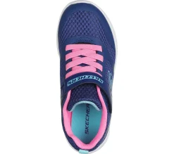 Calçado Sem Atacadores|Sapatilhas-SKECHERS Microspec Max - Racer Gal NAVY / ROSA