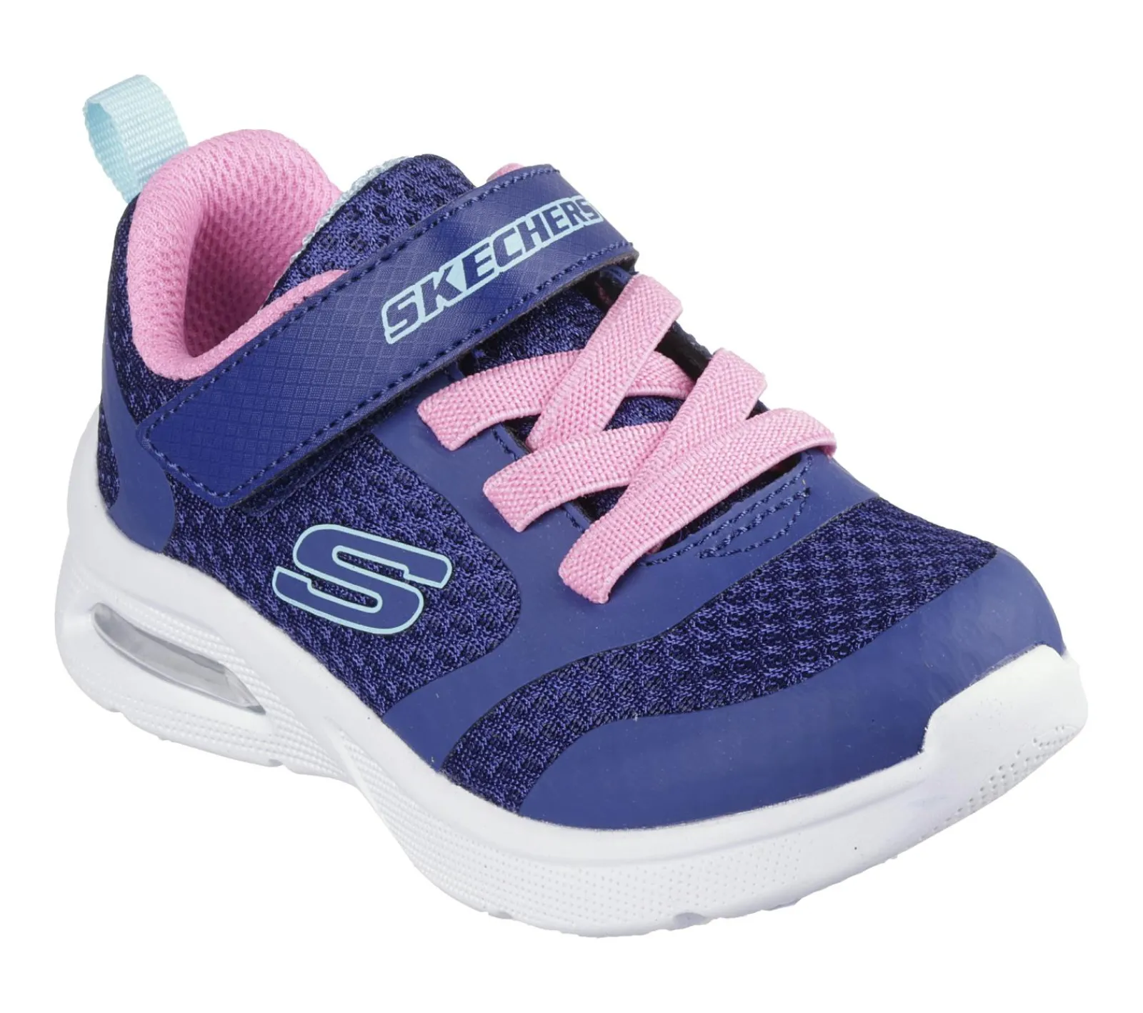 Calçado Sem Atacadores|Sapatilhas-SKECHERS Microspec Max - Racer Gal NAVY / ROSA