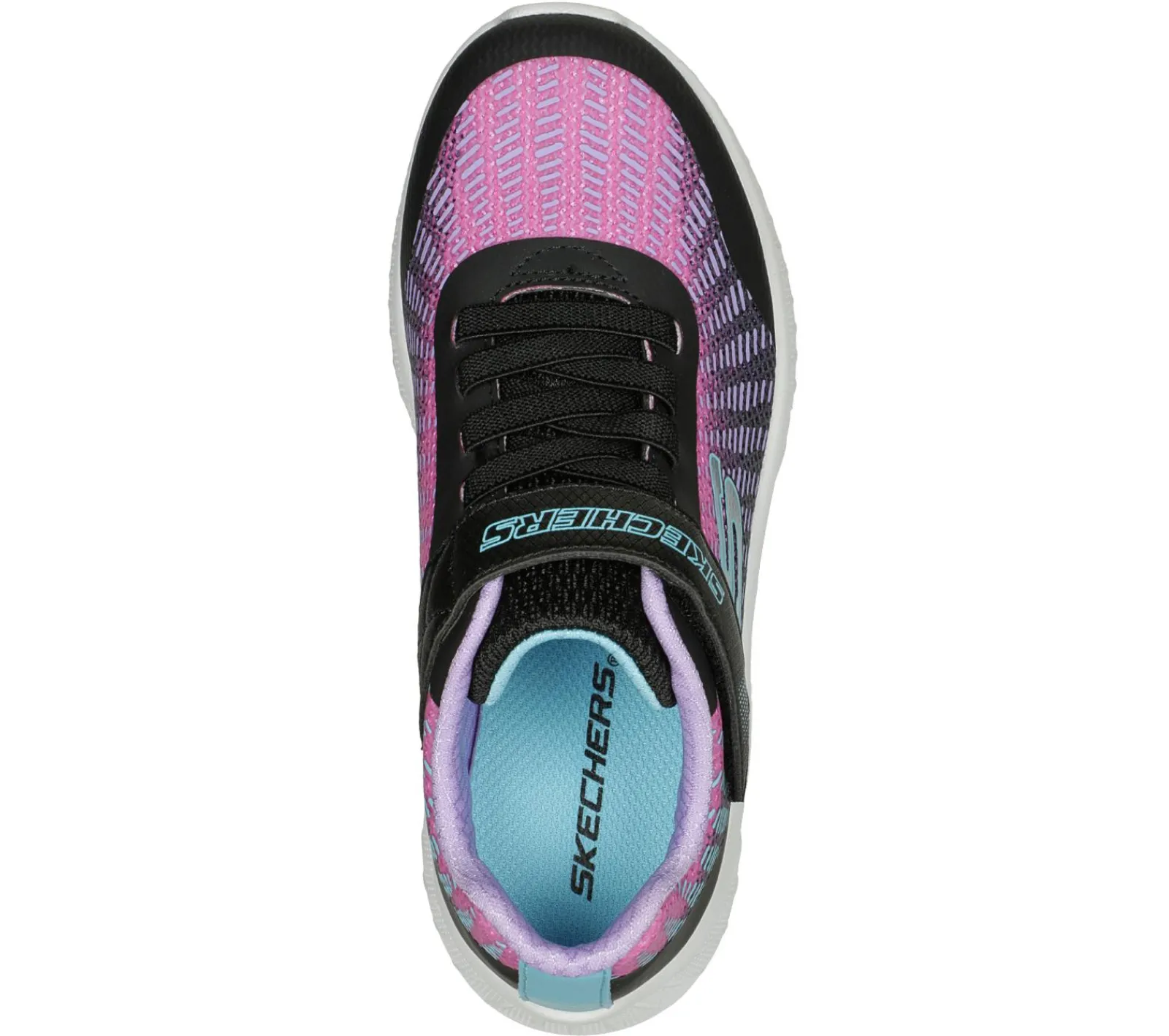 Calçado Sem Atacadores|Sapatilhas-SKECHERS Microspec Plus - Disco Dreaming PRETO / MULTICOR