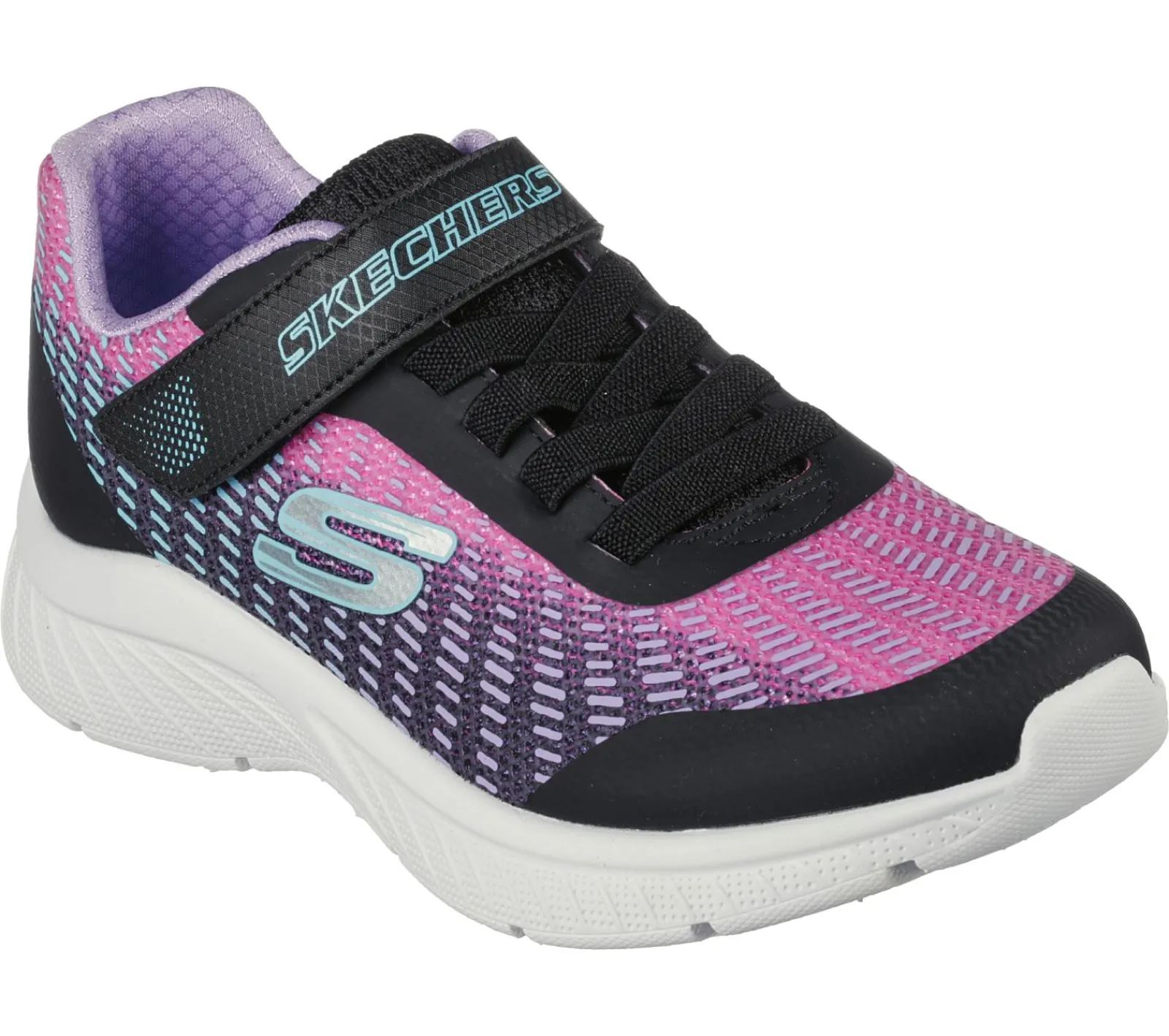 Calçado Sem Atacadores|Sapatilhas-SKECHERS Microspec Plus - Disco Dreaming PRETO / MULTICOR