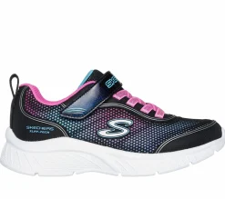 Calçado Sem Atacadores|Sapatilhas-SKECHERS Microspec Plus - Element Ready PRETO / MULTICOR