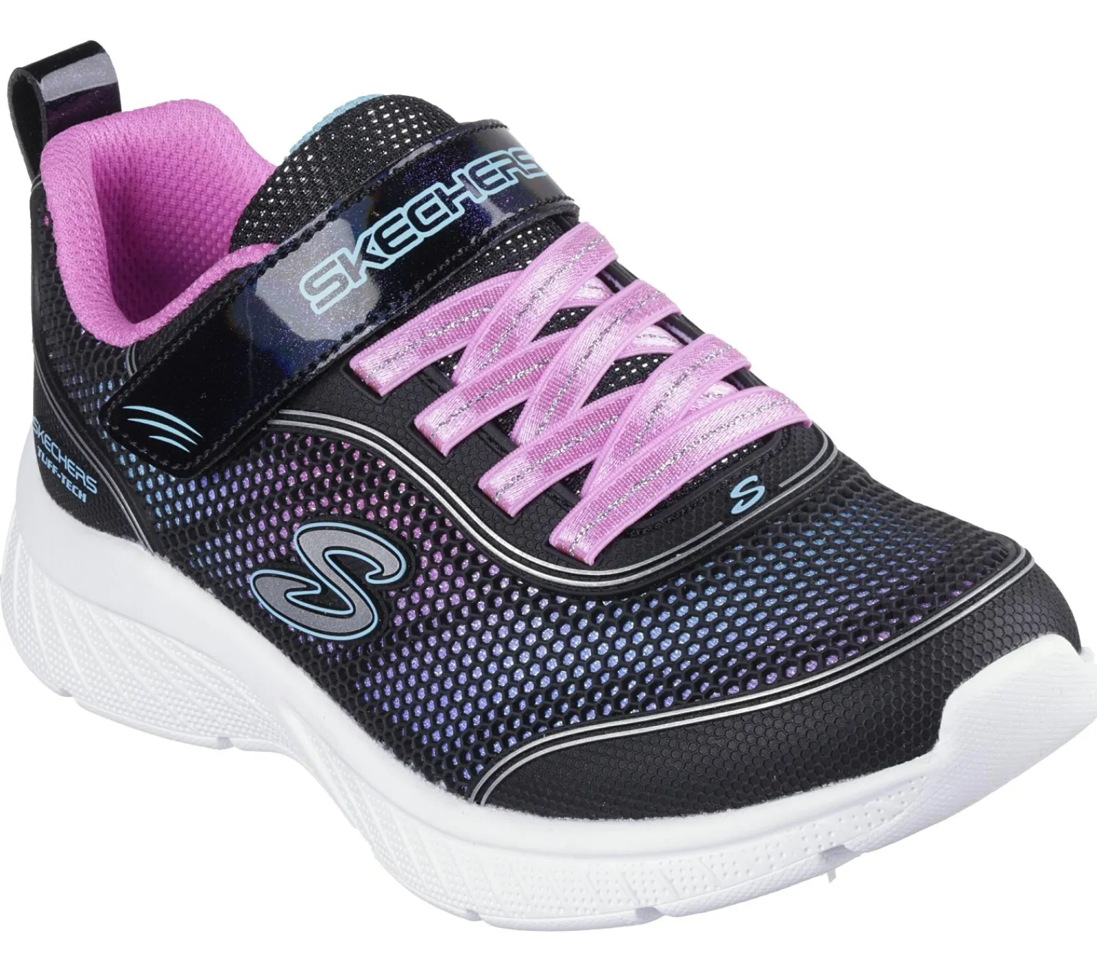 Calçado Sem Atacadores|Sapatilhas-SKECHERS Microspec Plus - Element Ready PRETO / MULTICOR