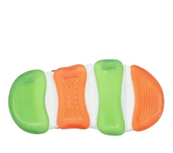 Sapatilhas-SKECHERS Mighty Glow 2.0 - Dino-Bolt PRETO / LARANJA