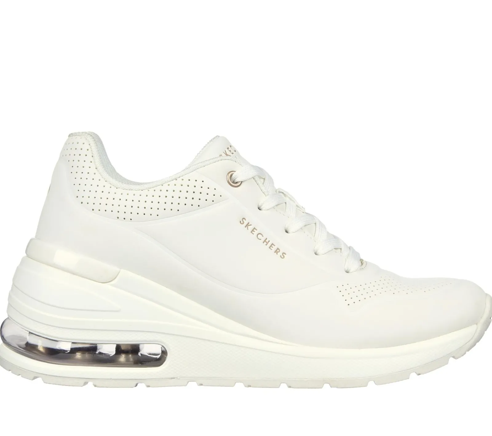 Sapatos De Cunha|Com Atacadores-SKECHERS Million Air - Elevated Air BRANCO