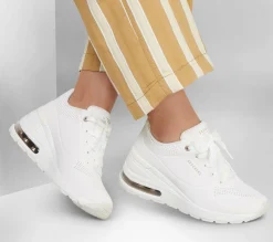 Sapatos De Cunha|Com Atacadores-SKECHERS Million Air - Elevated Air BRANCO
