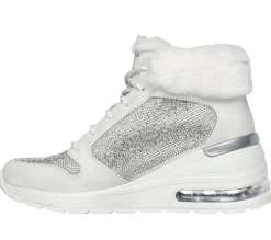 Sapatos De Cunha|Com Atacadores-SKECHERS Million Air - Elevated Luxe Air BRANCO SUJO
