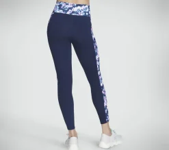 Calças|Partes De Baixo-SKECHERS Misty Floral High-Waisted Full Length Legging AZUL / LAVANDA