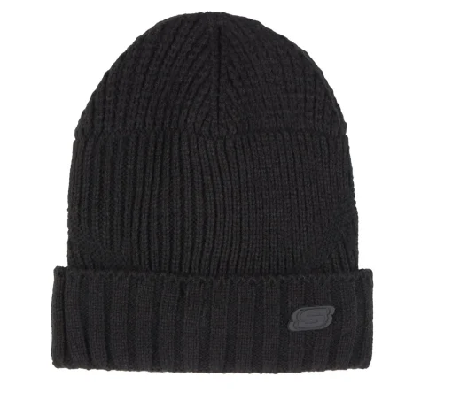Equipamento Para O Frio|Acessórios Para A Cabeça-SKECHERS Mixed Rib Knit Beanie PRETO