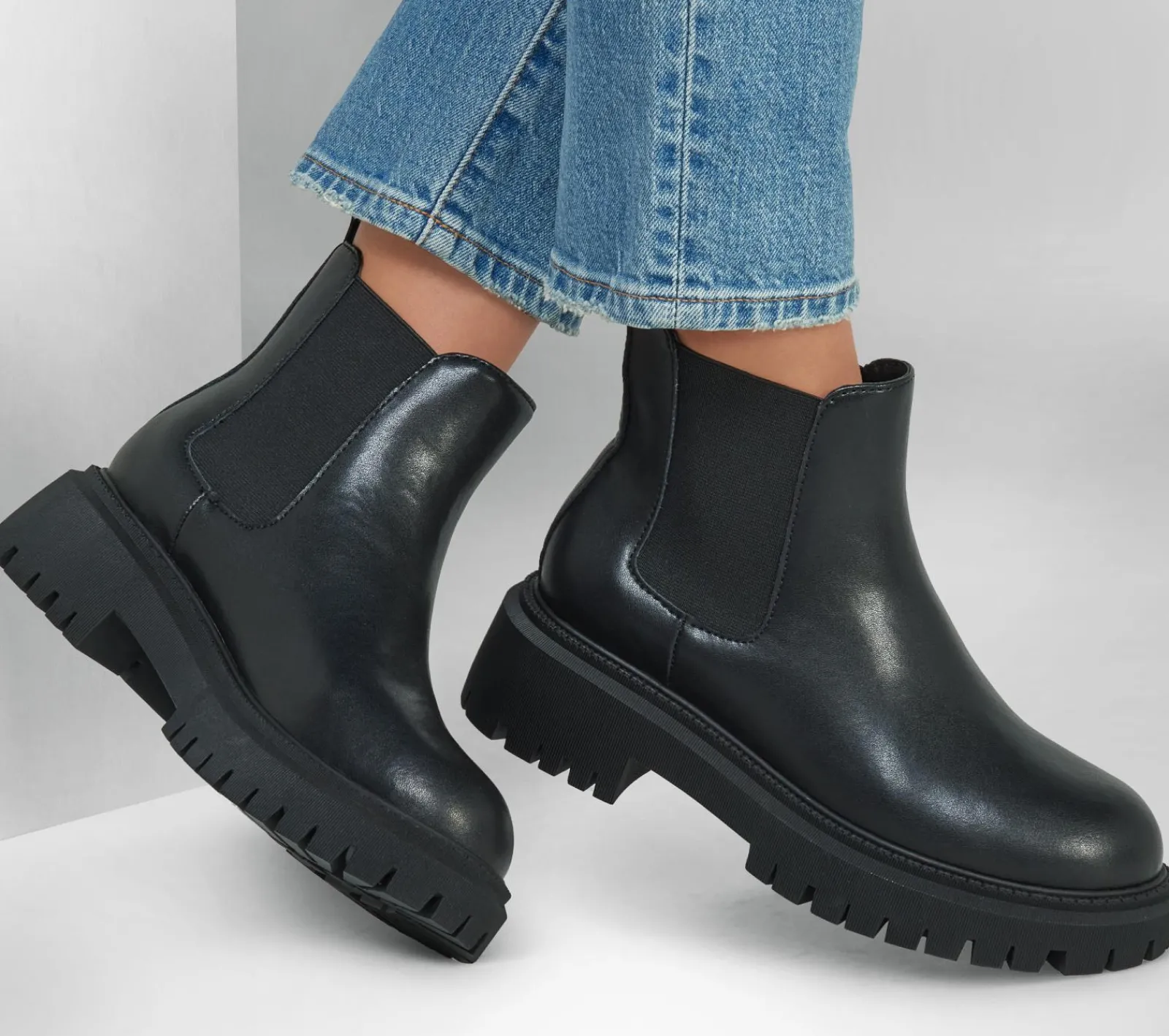Calçado Sem Atacadores|Botas-SKECHERS Modern Rugged - The Voyager PRETO