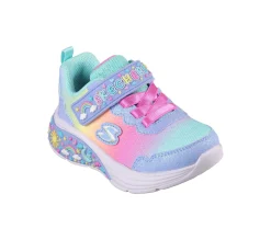 Calçado Sem Atacadores|Luzes-SKECHERS My Dreamers AZUL CLARO / MULTICOR