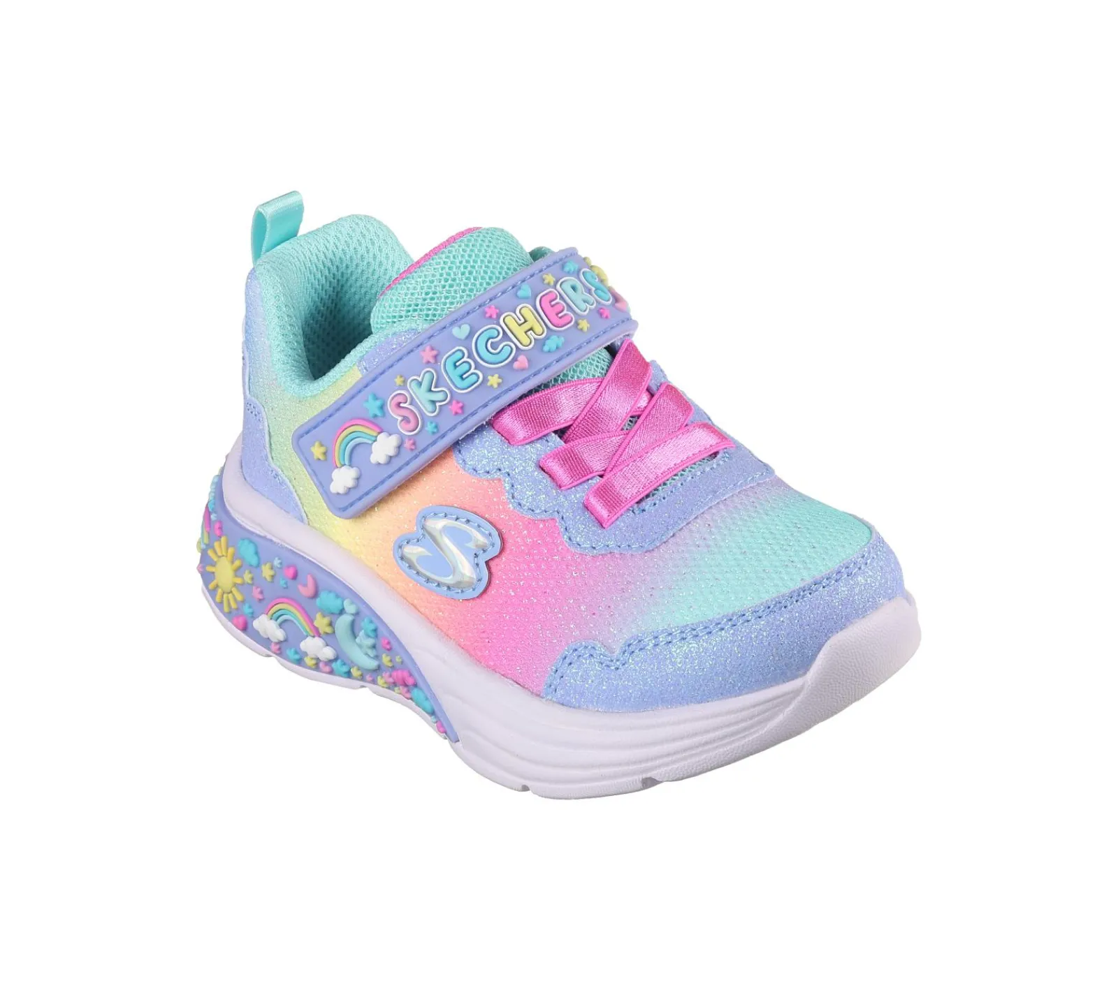 Calçado Sem Atacadores|Luzes-SKECHERS My Dreamers AZUL CLARO / MULTICOR