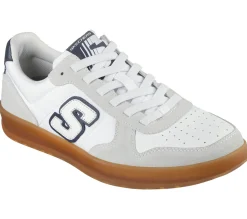 Calçado Sem Atacadores|Sapatilhas Casuais-SKECHERS New Wave Cup - Calven BRANCO SUJO