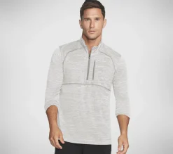 Partes De Cima|Partes De Cima-SKECHERS On The Road 1/4 Zip CINZENTO