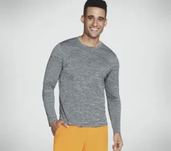 Partes De Cima|Partes De Cima-SKECHERS On The Road Long Sleeve CINZENTO CLARO
