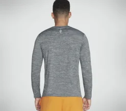Partes De Cima|Partes De Cima-SKECHERS On The Road Long Sleeve CINZENTO CLARO