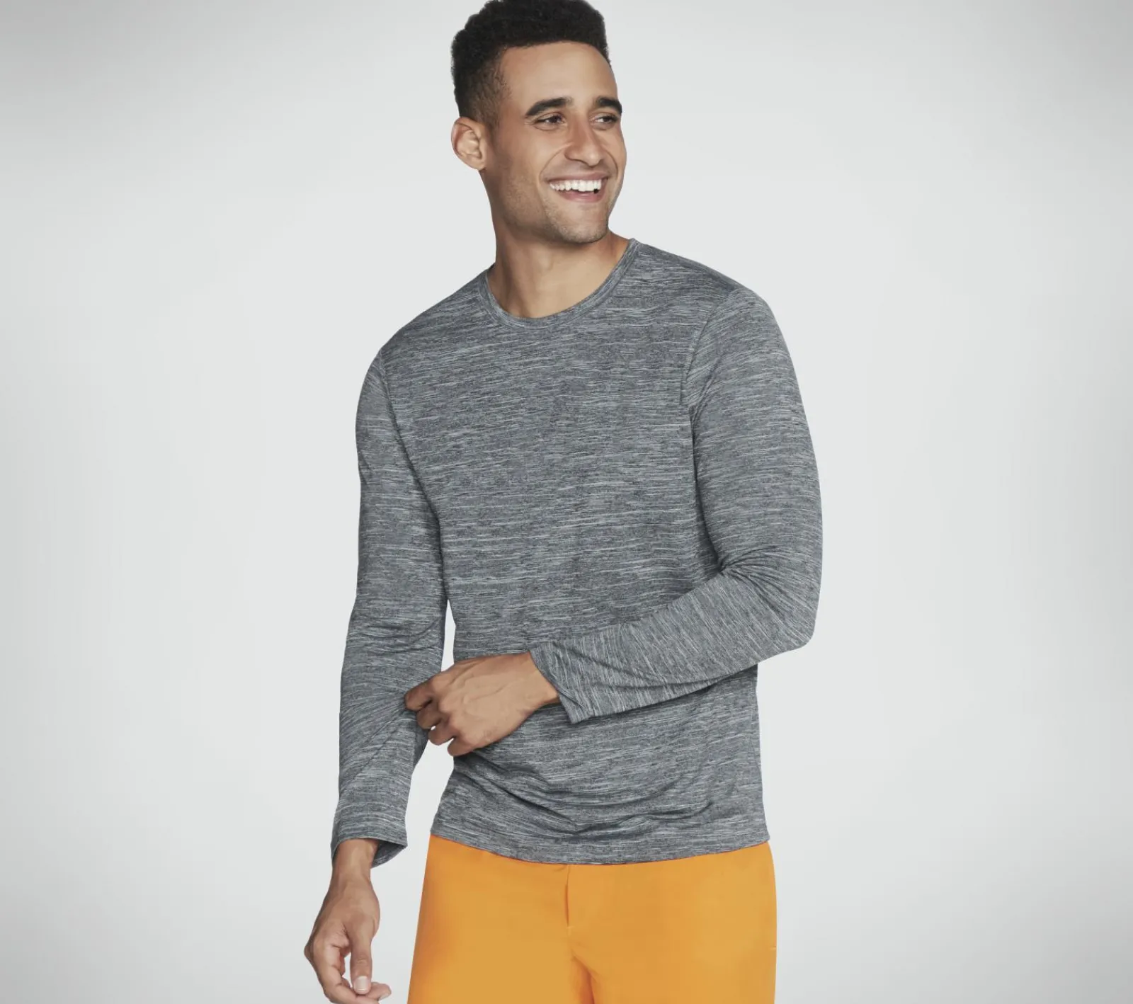 Partes De Cima|Partes De Cima-SKECHERS On The Road Long Sleeve CINZENTO CLARO