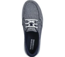 Calçado Sem Atacadores|Sapatilhas Casuais-SKECHERS On-the-GO Flex - Ashore NAVY
