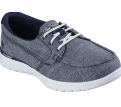 Calçado Sem Atacadores|Sapatilhas Casuais-SKECHERS On-the-GO Flex - Ashore NAVY