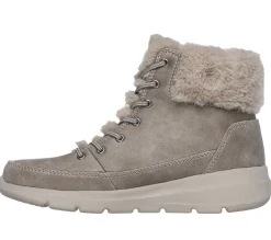 Calçado Sem Atacadores|Botas-SKECHERS On-the-GO Glacial Ultra - Wonderland TAUPE