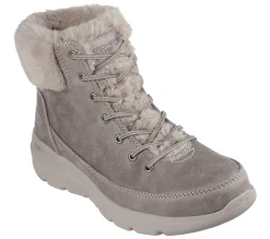 Calçado Sem Atacadores|Botas-SKECHERS On-the-GO Glacial Ultra - Wonderland TAUPE