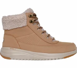 Com Atacadores|Botas-SKECHERS On-the-GO Stellar - Alpine Adventure CASTANHO CLARO