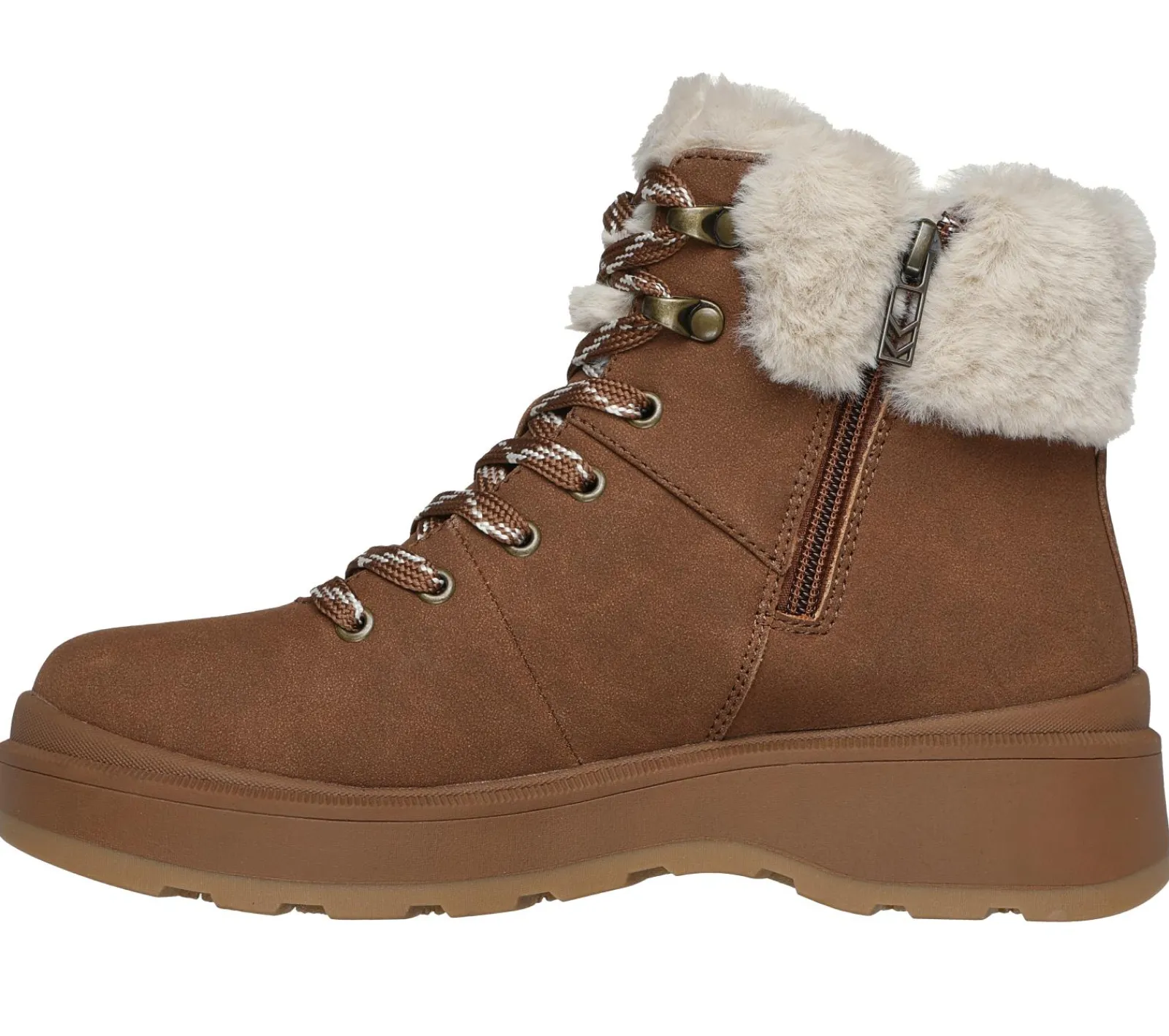 Com Atacadores|Botas-SKECHERS Park City CASTANHO CLARO